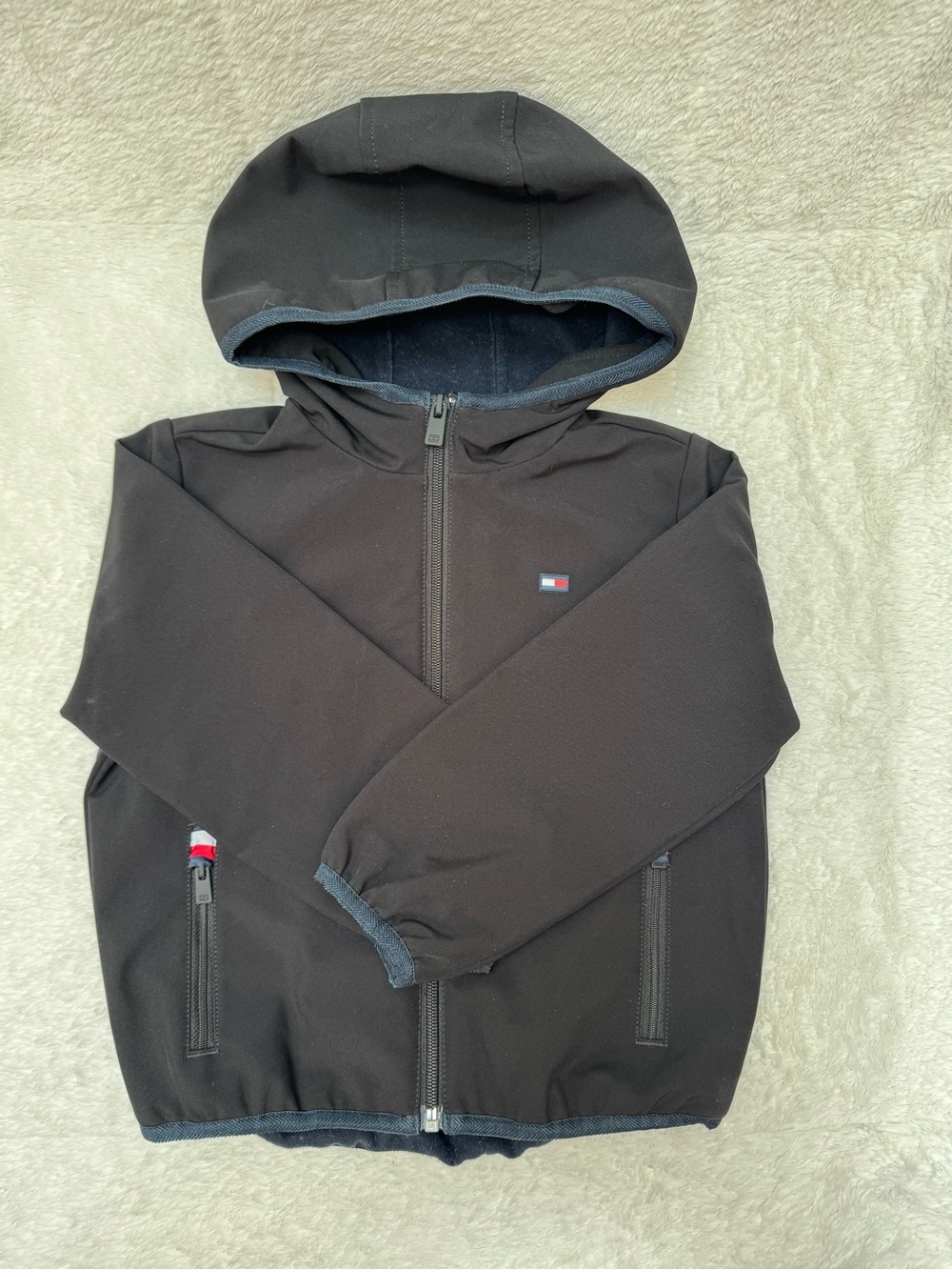 EUC - Black Tommy Hilfiger Boys Coat - XS